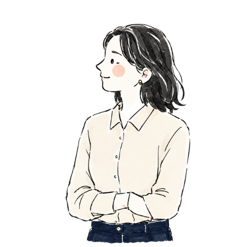 SHINECONをイメージした、事業を支える女性パートナーの手描き風イラスト