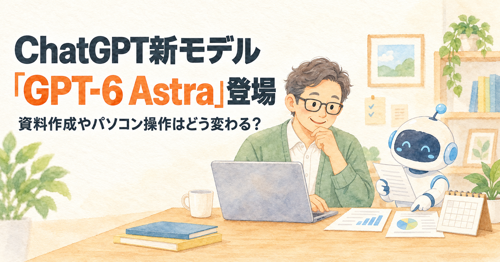 あなたが現在見ているのは ChatGPT新モデル「GPT-6 Astra」登場｜資料作成やパソコン操作はどう変わる？